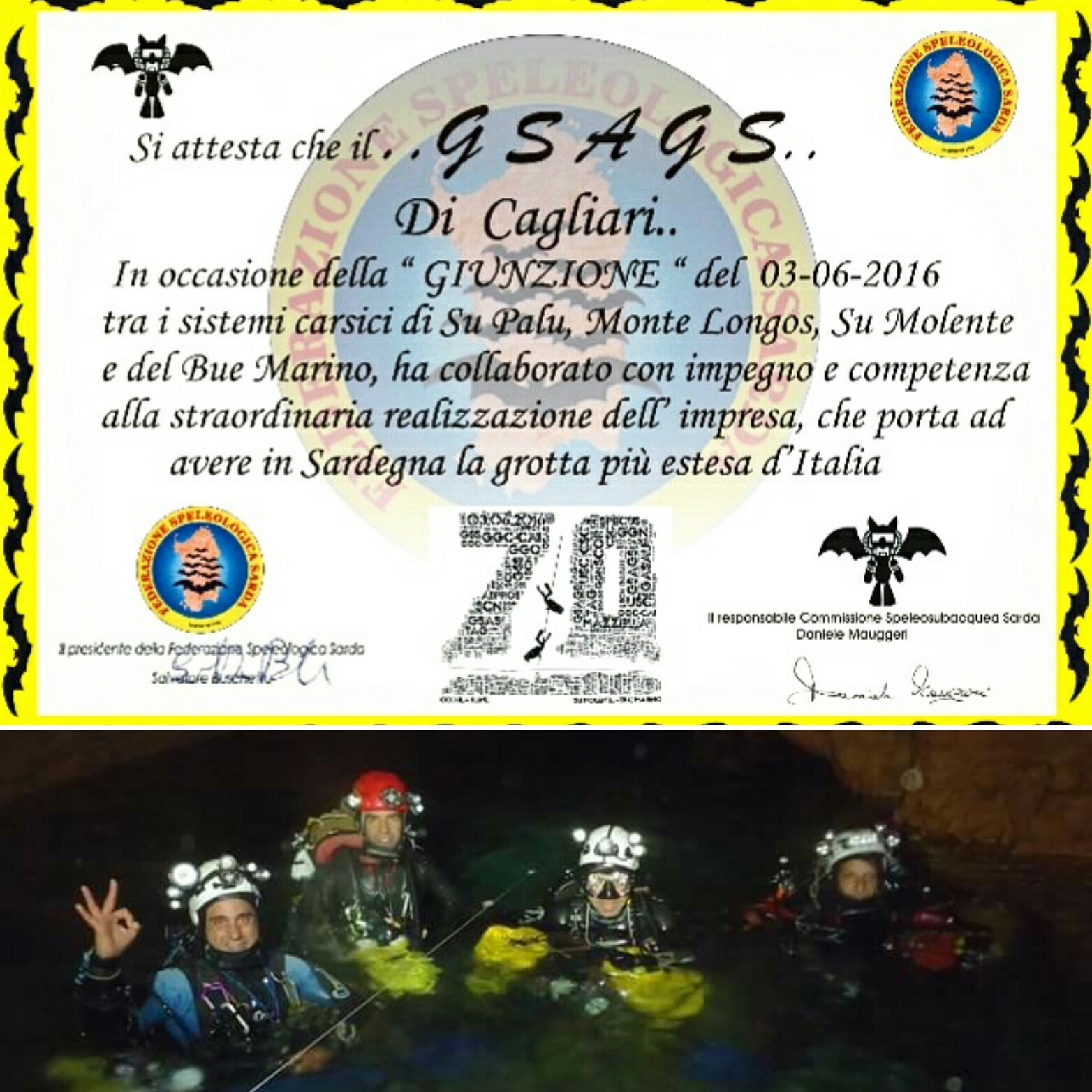In Sardegna la grotta più lunga: 70 chilometri è record italiano